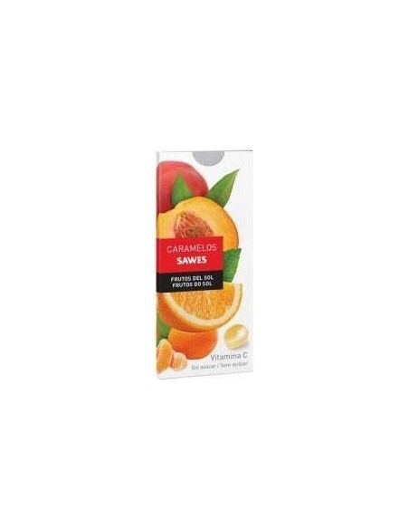 Sawes Caramelos Balsámicos Sin Azúcar Sabor Frutos Del Sol Con Vitamina C En Blister 22G
