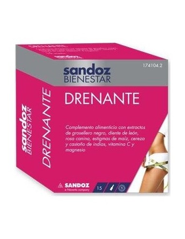 Sandoz Bienestar Drenante 15 Ampollas