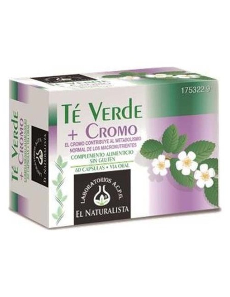 El Naturalista Te Verde+Cromo 60Caps