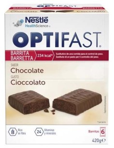 Optifast Chocolate 70 Gr 6 Barritas