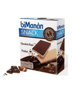Bimanán® Snack Chocolate Negro Praline 6Uds