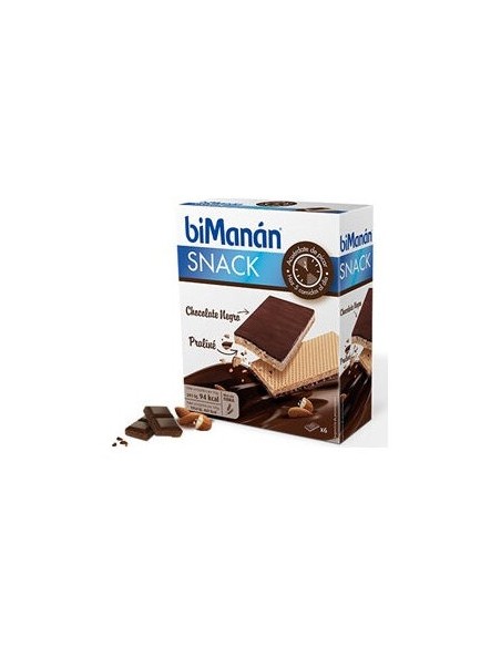Bimanán® Snack Chocolate Negro Praline 6Uds