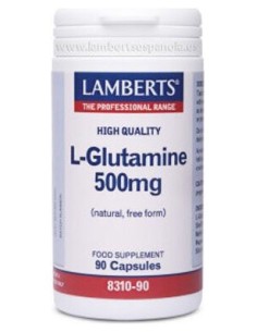 L-Glutamina 500 Mg 90 Capsulas Lamberts