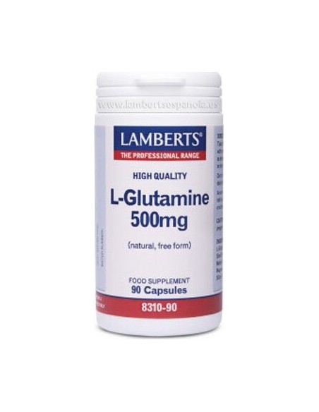 L-Glutamina 500 Mg 90 Capsulas Lamberts