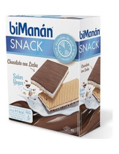 Bimanán® Snack Chocolate Con Leche Sabor Yogurt 6Uds