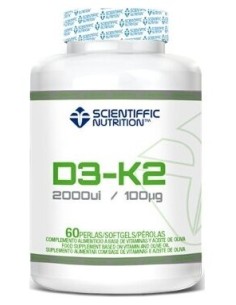 Scientiffic Nutrition Vit D3-K2 60Perlas