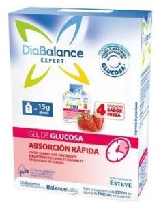 Diabalance Expert Gel Glucosa Absorción Rápida Fresa 4...
