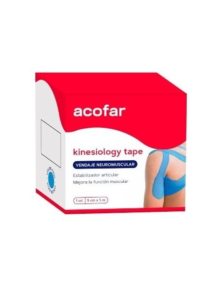 Acofarsport Kinesiology Tape Azul 5Mx5Cm