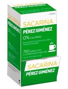Sacarina Perez Gimenez 750 Sobres 2 Comp