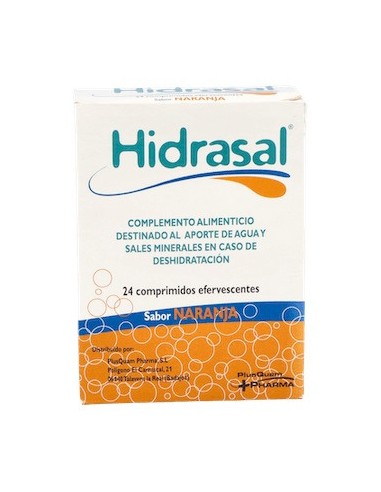 Hidrasal Comp Efervescentes Sabor Naranja 24Comp