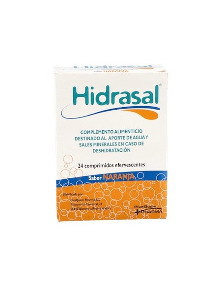 Hidrasal Comp Efervescentes Sabor Naranja 24Comp