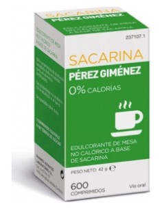 Sacarina Perez Gimenez 600 Comprimidos