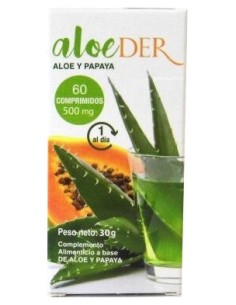 Aloeder Aloe Y Papaya 500Mg 60Comp