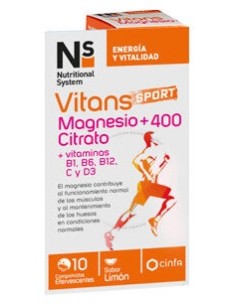 Ns Vitans Sport Magnesio +400 Citrato 10 Comprimidos...