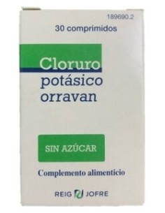 Cloruro Potasico Orravan 30 Comprimidos