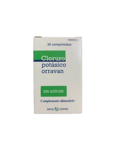 Cloruro Potasico Orravan 30 Comprimidos