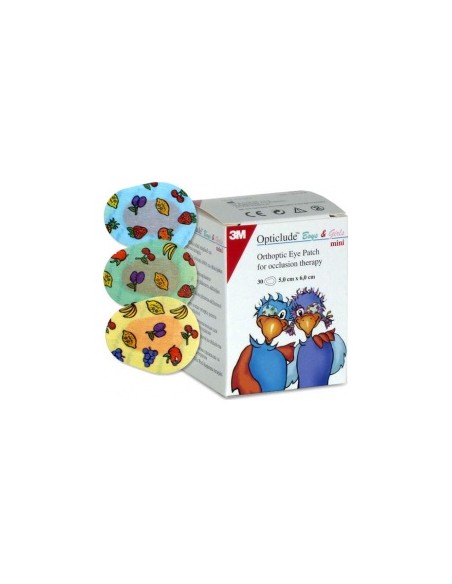 Opticlude Parches Oculares Impresos Pequeño 30Uds