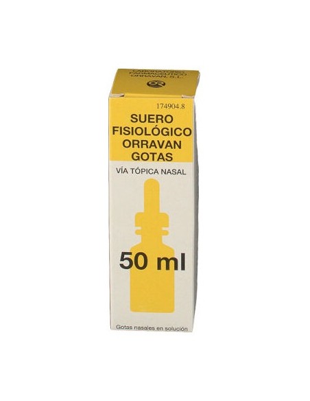 Suero Fisiologico Orravan Gotas 50 C.C.