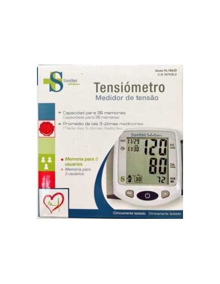 Sanitec Tensiómetro De Muñeca Hi 168Jd 1Ud