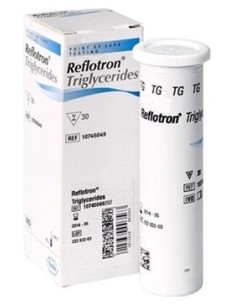 Reflotron Tira Trigliceridos Sangre 30U