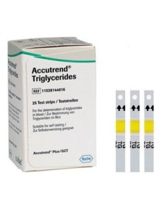 Accutrend Tiras React Trigliceridos 25Ud