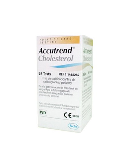 Accutrend Tiras Reactivas Colesterol 25U