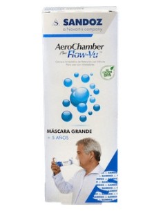 Aerochamber Plus Flow-Vu Adulto Cámara De Inhalacion...