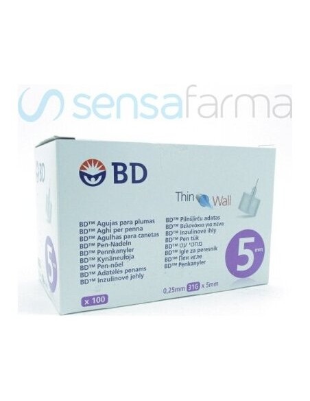 Aguja Bd Plumas 0,25(31G)X5Mm (320212)