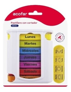 Acofar Pastillero Semanal Con Cortador