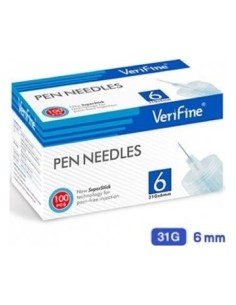 Aguja Verifine Pluma 31G 6 Mm 100 Ud