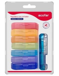 Acofar Pastillero Compacto Semanal + Cortador
