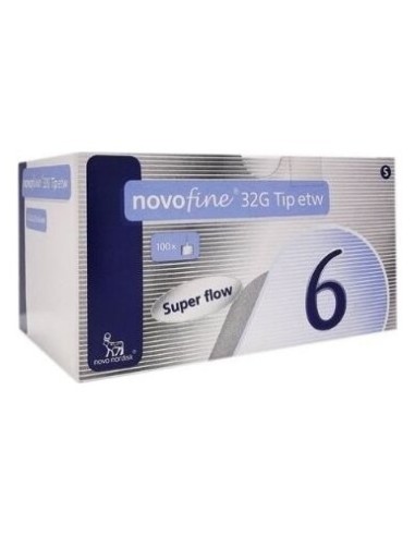 Novofine 32G (0,23/0,25X6Mm) 100 Agujas