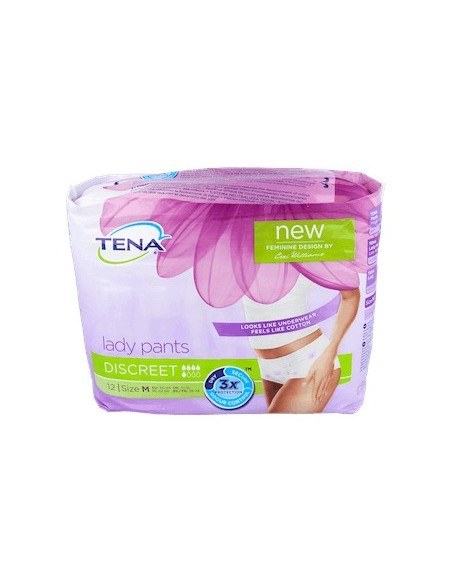 Tena Protective Underwear Discreet T-Media 12Uds