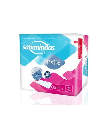 Sabanindas Salvacamas Maxi 60X90Cm 20Uds