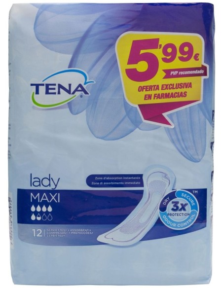 Tena Discreet Maxi Inc Ligera 12 U