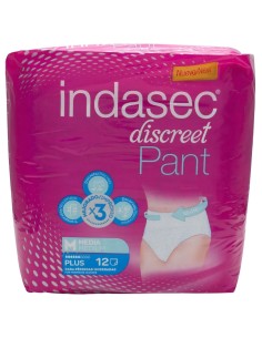 Indasec Pant Plus T-Media 12 Unidades