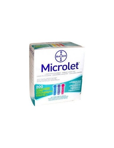 Microlet Lancetas De Colores 200 Ud
