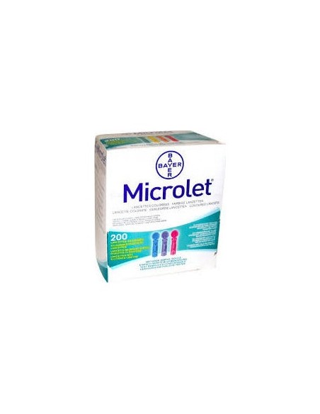 Microlet Lancetas De Colores 200 Ud