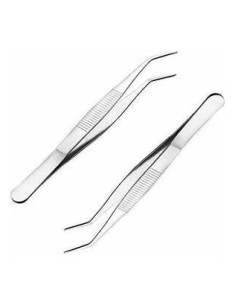 Pinza The Flower Cromada Punta Recta