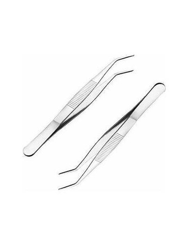 Pinza The Flower Cromada Punta Recta