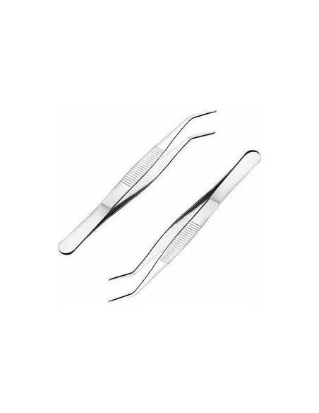 Pinza The Flower Cromada Punta Recta