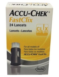 Accu Chek Fastclix Lancetas 24 Unidades