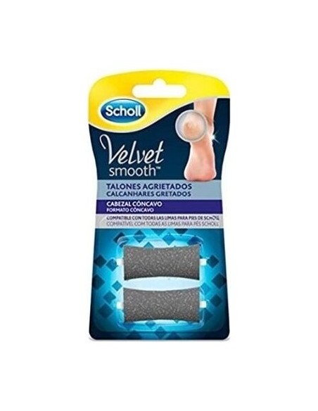 Scholl Velvet Smooth Talones Agrietados Limas De Recambio 2Uds