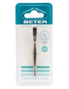 Beter Pinzas De Depilar Con Punta Recta Dorada 7,5Cm