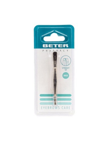 Beter Pinzas De Depilar Con Punta Recta Dorada...