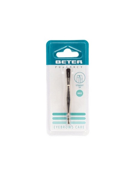 Beter Pinzas De Depilar Con Punta Recta Dorada 7,5Cm