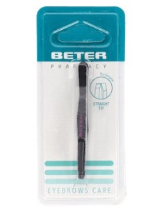 Beter Pinza Recta Pavonada Negra 7,5Cm 1Ud