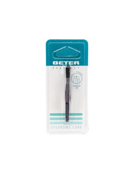 Beter Pinza Recta Pavonada Negra 7,5Cm 1Ud