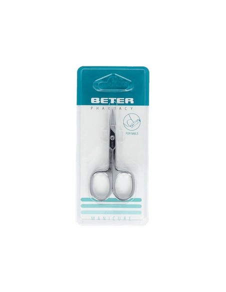 Beter Tijera Uñas Cromada Curva Manicura 1Ud