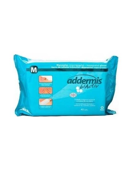 Addermis Biactiv Manopla Enjabonada 40Ud